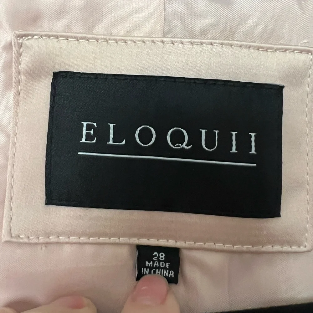 NWT Eloquii Satin Longline Blazer Cameo Rose